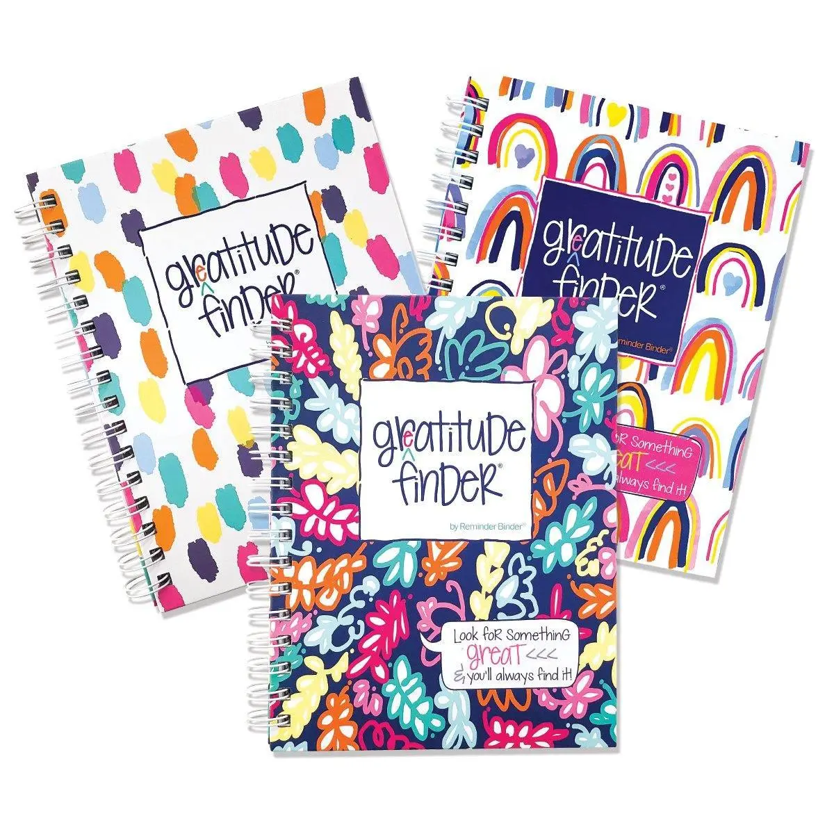 Kids' Gratitude Journal Bundle 3-Pack, Daily Guided Journal for Kids Teens, 52-Week Non-Dated Hardcover with Cheerful Full-Color Pages, Stickers, Gratitude Finder for Positivity Boost & Healthy Habits