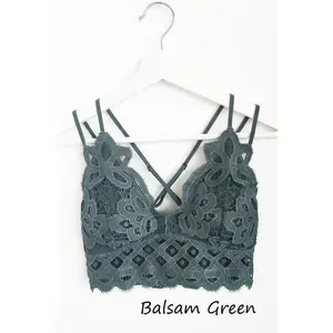 This is Love Lace Bralette - Balsam Green
