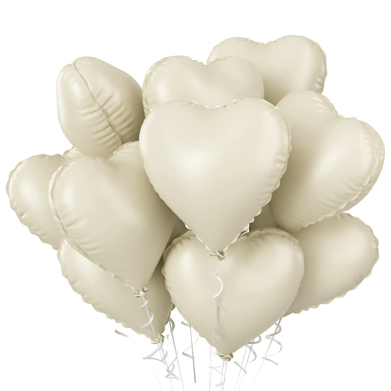 Solid Color Heart Shaped Balloon, 10/30pcs/set Romantic Inflatable Balloon, Party Balloon for Wedding & Birthday Decoration, Balloon Garland