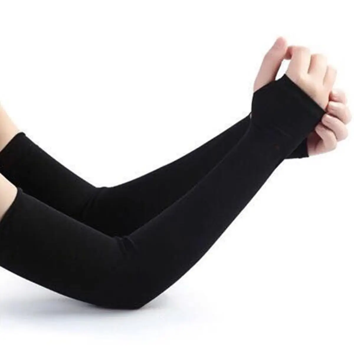 Unisex Sports Arm Sleeves with Thumb Hole, 1 Pair UV Protection Arm Sleeve, Outdoor Sports Protection Accessories, National Day Offers,UV Protection C