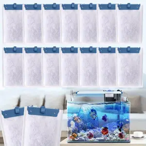 Pack Of 16 Fish Tank Filter Cartridge Compatible with Whisper Bio-Bag Filters 10i/ IQ10/ PF10,Replacement Filter Cartridges for Aquariums Compatible with ReptoFilte 20 Gallons, Aquarium Filter System,Durable Cartridge,Aquarium Maintenance summervibes