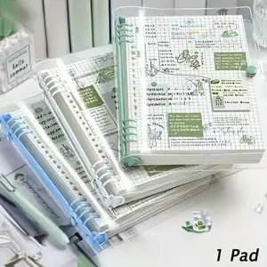 [Waterproof Loose-Leaf Notebook] Waterproof & Moisture-Proof 240-Page A5 PVC Transparent Loose-Leaf Durable Drawing Notebook | Replaceable Refillable Binder for Daily Writing, Office, and Study Use