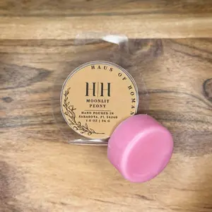 H|H Moonlit Peony Scented Wax Cubes 1oz 26g Hand Poured in Sarasota FL for Home Fragrance
