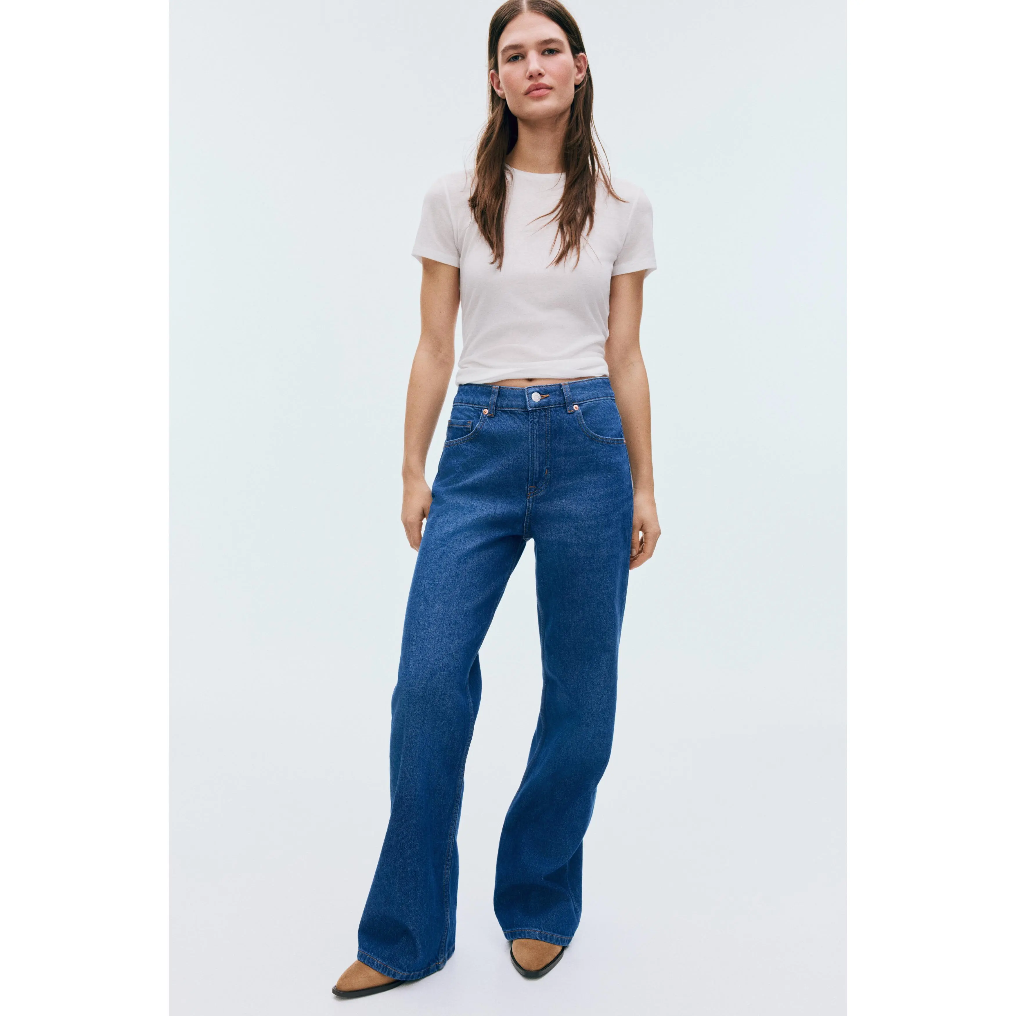 H&M Wide High Jeans