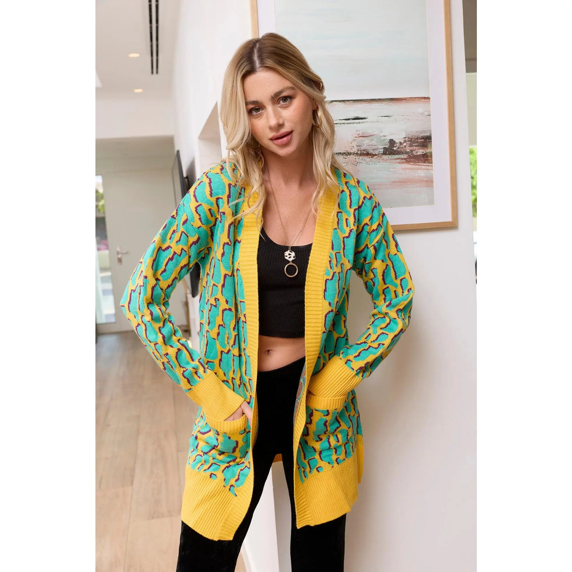 Alexa Tri-Tone Cardigan