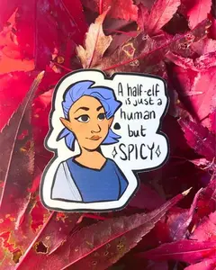 Half-Elf D&D TTRPG Individual Sticker