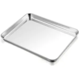 Baking Sheet, 17.6'' x 13'' x 1'' Stainless Steel Large Cookie Sheet Baking Tray Pan for Oven,  & , Rust Free & Heavy Duty, Mirror Finish & Dishwasher Safe