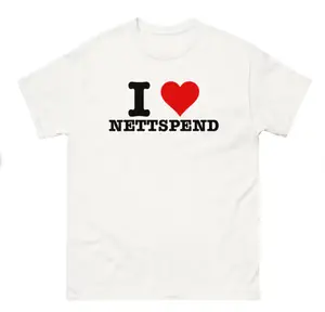I Love NETTSPEND Funny T-Shirt Vintage I Heart Nettspend Graphic Tee, Gift For Women, Menswear Top Underwear Streetwear Crewneck Casual