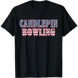 Candlepin Bowling American Flag - Candlepin Bowling T-Shirt