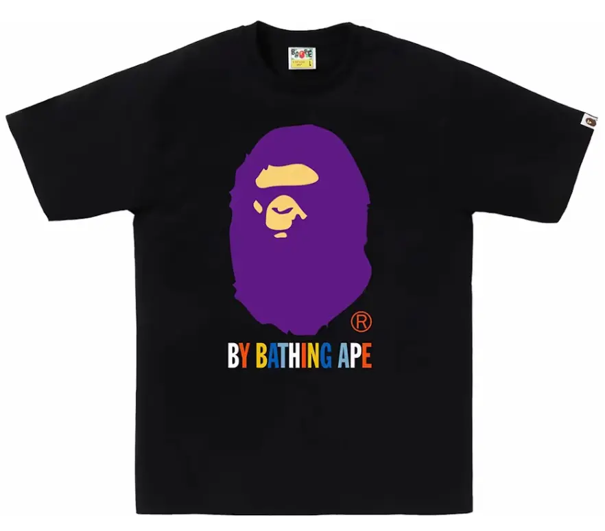 BAPE Colors By Bathing Ape Tee (SS24) Black Size Small