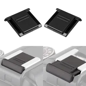 2Pcs Plastic Hot Shoe Cover Protection Cap Compatible with Canon Nikon Pentax Olympus Fujifilm DSLR / Mirrorless camera
