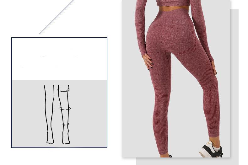 2PCS Seamless Yoga Set Women Tracksuit High Waist Leggings Workout Sportswear Gym Clothing Fitness Crop Top Sports Suits Gym Set