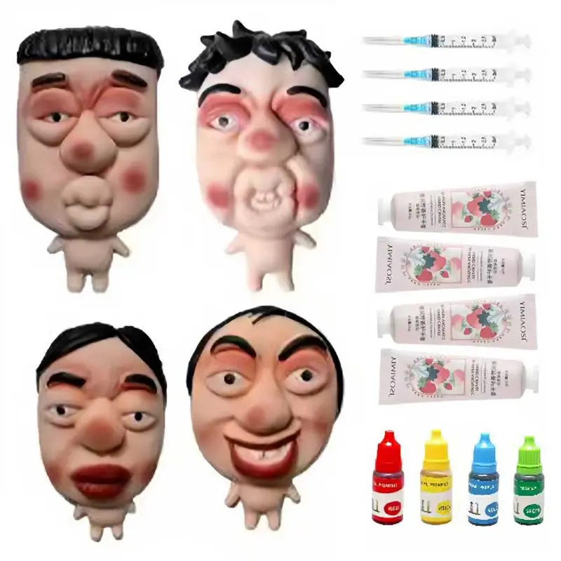 Pimple Popping Toy Squishy Toys Stress Relief Squeeze Toy Reusable Silicone Pimple Popper Fidget Toy Set Soft Squishy Sensory Toy Enjoy ASMR Stress Relief Fun Anxiety Relief Desk Toy