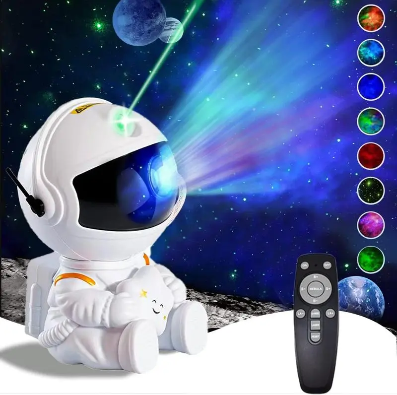 Astronaut Galaxy Projector, Star Projector for Bedroom, Nebula Night Light with Timer and Remote, LED Space Galaxy Lamp for Room Decor, Home Decor, Gifts for Kids