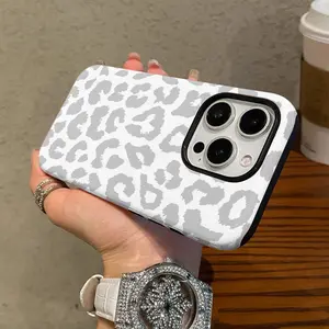 Unique Leopard Print Phone Case Cover, Protective, Durable Dual Layer Protection, Shockproof, Fits iPhone Models 17-11 Plus Pro Max, Perfect Gift Idea