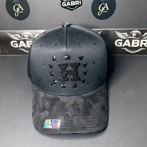 H Houston Star Hat Caps Fans - Black Baseball Cap with Star Design and H Logo