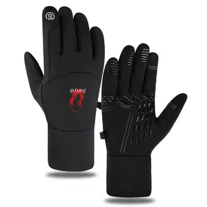 Red Flame Silhouette Printed Warm Touchscreen Gloves for Outdoor Sports Activities  Perfect Winter Accessories for Men and Women  Ideal Christmas and New Year Gifts for Athletes and Outdoor Enthusiasts Seeking Comfort