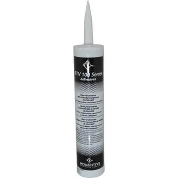 Momentive Performance Materials Silver Silicone RTV Joint Sealant Adhesive, 10.1 oz Tube, RTV100-RTV109 12C Series, high heat res. 400°F max temp, 20 Min Tack-Free Dry Time, 24 Hr Full Cure Time, for Joint Sealing, Sealing Joints