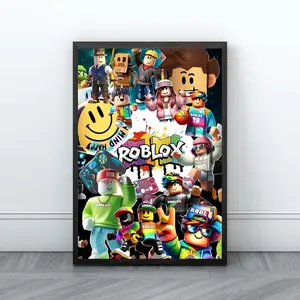 Roblox Poster Gaming Room Poster Print Game Video Games Poster Clipart Kids Nursery Kids Room Gift for birthday