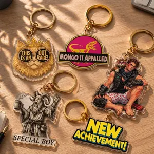 Dungeon Crawler Carl Acrylic Keychains, Princess Donut Mongo Keychain, This Is An Outrage Charm, Gift For LitRPG Fans