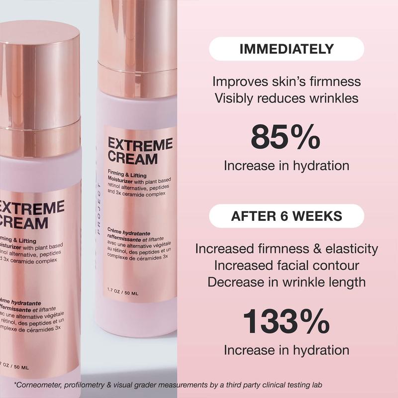 iNNBEAUTY PROJECT Extreme Cream Anti-Aging Firming & Lifting Refillable Moisturizer with Bio-Retinol Peptides 0.5 oz 15 ml