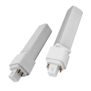 2 Pack Gx24q 4 Pin LED Light Bulb 9 Watt PL-C 2U Retrofit Replacement 18W G24q-2 Gx24q-3 990 Lumens 314° Rotate Recessed G24q 4 Prong Light Bulb Natural Daylight 4000k Heat Dissipation