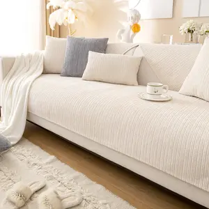 Versatile Sofa Cushion Cover, All-Season Snowy Fabric Soft & Comfortable, Non-Slip Durable Living Room Protector, Sofa Slipcover