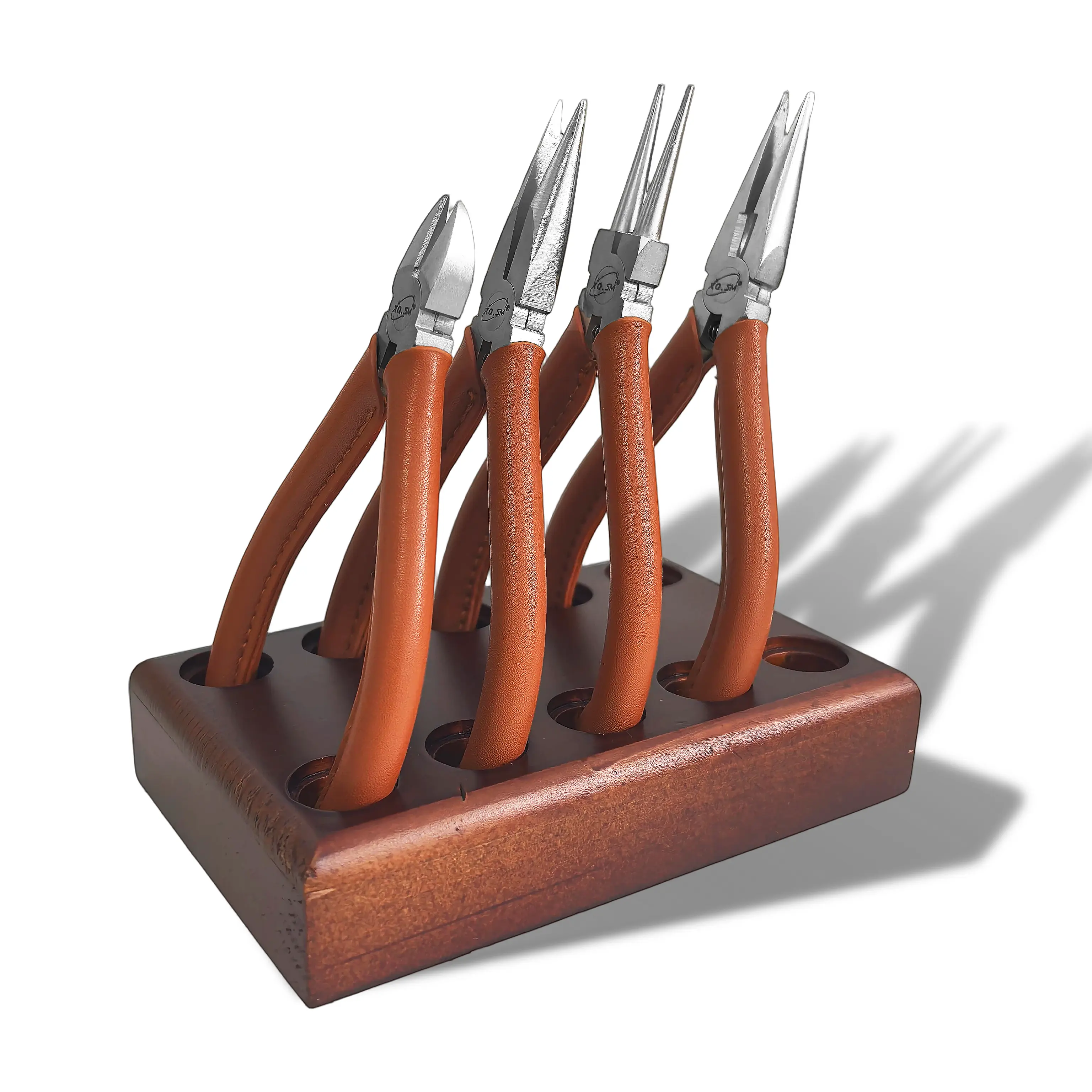 DIY SET 002-Professional Jewelry Pliers Set | 4-Piece with Wood Stand
