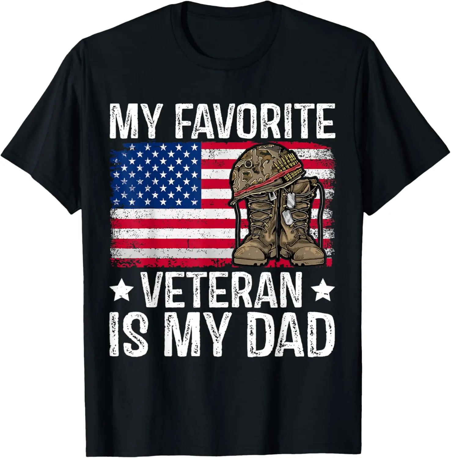 Men's Natural Soft Short-Sleeve Pure Cotton Round Neck T-Shirt - Army Military Veterans Day Graphic Top, Fitness-Appropriate Menswear Gift for Veteran Dads, Casual Sports Top