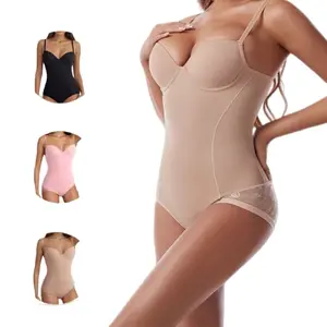 Backless Shapewear Bodysuit for Women Deep V Neck Tummy Control & Slimming Fit Seamless Everyday Wear