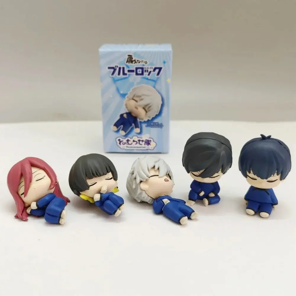 Anime BLUE LOCK 5cm PVC Sleeping Blind Box Action Figure, Yoichi Isagi & Seishiro Nagi Model Toy, Home Decor Statue Doll Ornament Gift