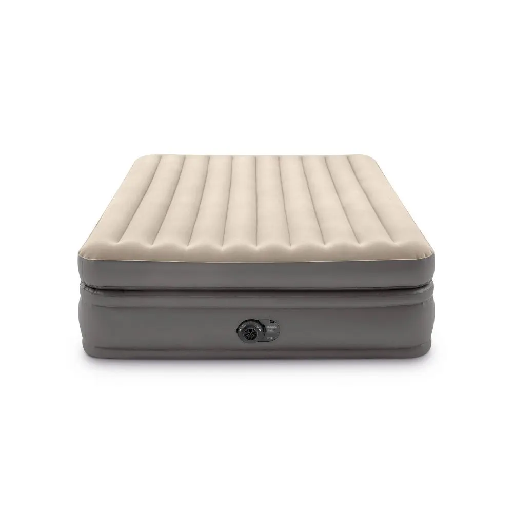 Intex Inflatable Queen Air Mattress - 20" Raised Comforttop, Built-in Pump, Storage Bag, Inflatable Mattress