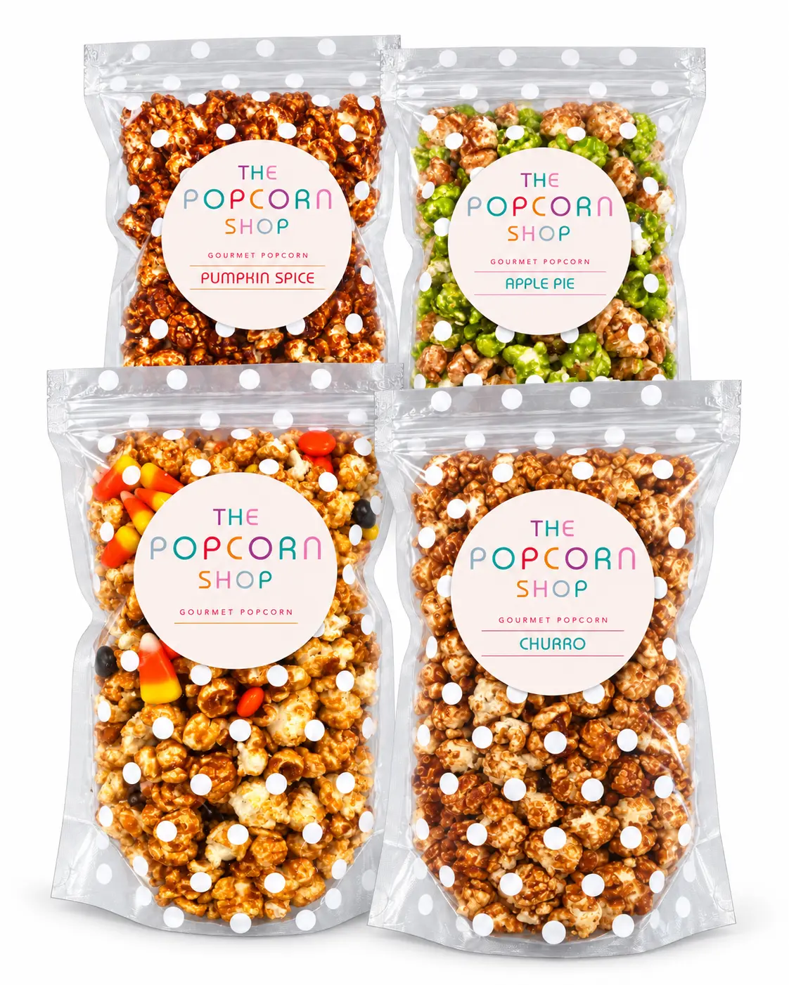 4 Pack Popcorn Bundle: Churro, Apple Pie, Pumpkin Spice, Fall Mix