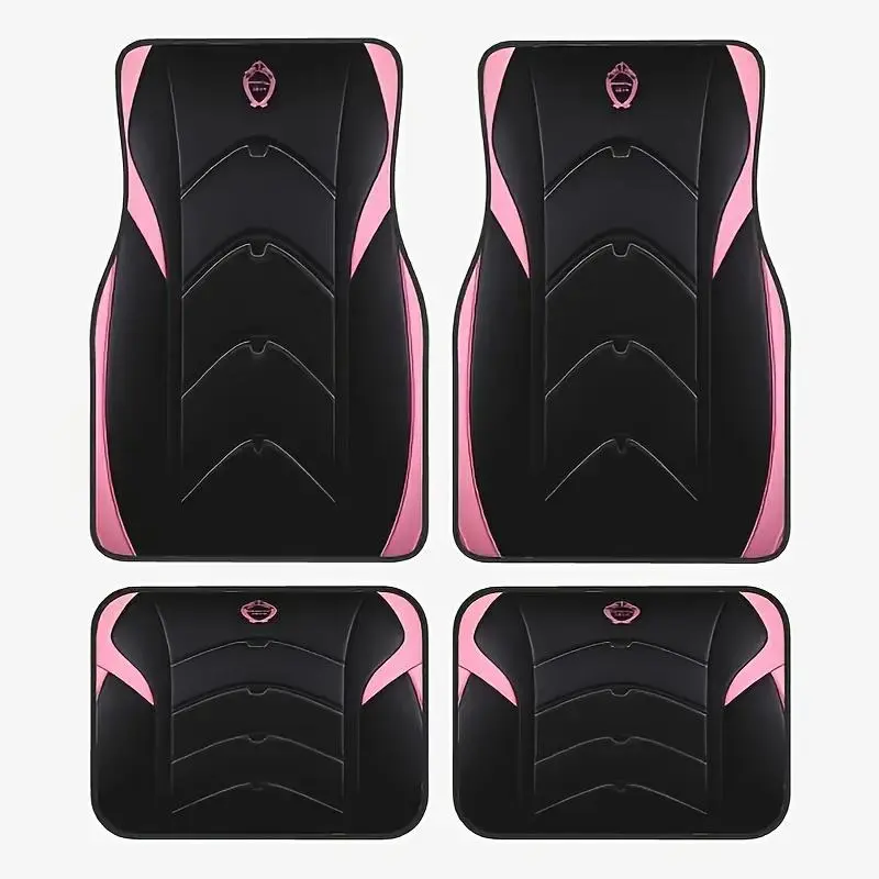 4pcs Car Mats, Suitable for All Vehicles, Durable and Beautiful, Universal in All Seasons, Fashionable Auto Accessories, Enhanced Interior Style, Car Mats.