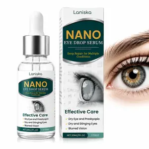 Nano Eye Serum Drops, 30ml (1 fl oz)—a lightweight eye care serum featuring a precision dropper; hydrating and soothing, suitable for daily use on dry, tired eyes.