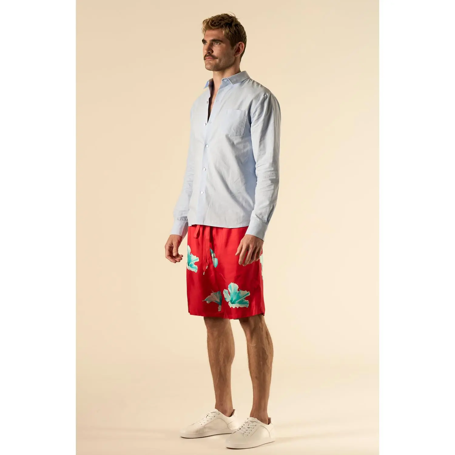 Basketball Silk Short Scarlett Hawaii Man