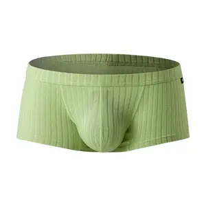 Mens Underwear Low Waisted Boxers Single Layer U Convex Pouch Breathable Trunks for Men gift box Lace Mini Skirt Thong bamboo Stylish Printed Men's Pack bold jockmail model seamless vip king queen wear elastic tiktok shop holiday ha thermal athletic sport