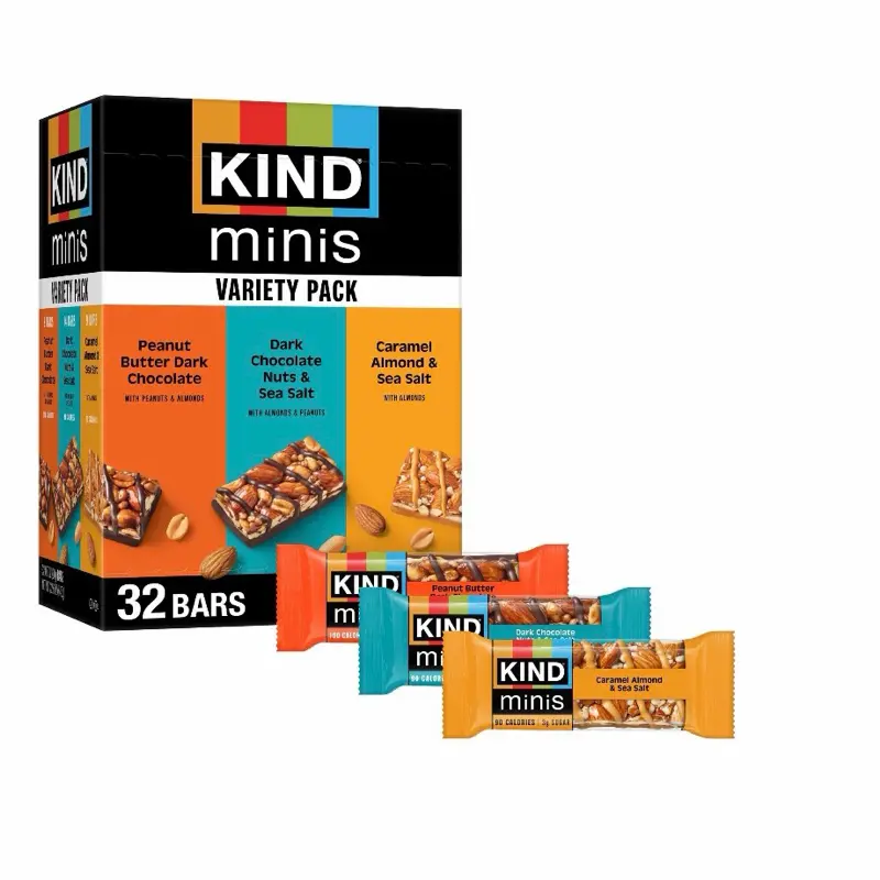 KIND Snacks Mini Nut Bar Variety Pack - 32 Count
