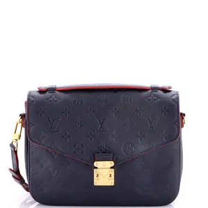 Pre-owned Louis Vuitton material Messenger Bags Pochette Metis Monogram Empreinte Leather by Rebag