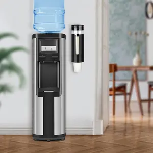 Cup Dispenser, Pull Type Water Cooler Cup Holder Fit 4oz-7oz Disposable Cups, Upgraded Wall Mounted Mouthwash Cup Dispenser for Bathroom Office Gym School -Black