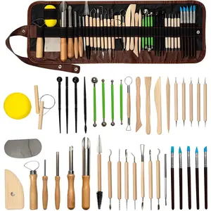 42 count Clay Tool, Clay Sculpting Tools Kit, Pottery Tools Can be  for Stippling, Carving, Molding, and Shaping Clay Crafts, for Beginners, Hobbyists, Artists