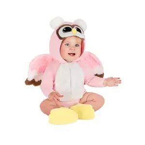 Infant Fuzzy Pink Owl Costume Infant Fuzzy Pink Owl Costume