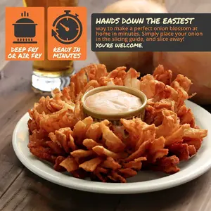 American Home Kitchen Essential! Onion Slicer Set -   Effortlessly Make Restaurant - Grade Onion Rings at Home   for Appetizing Snacks