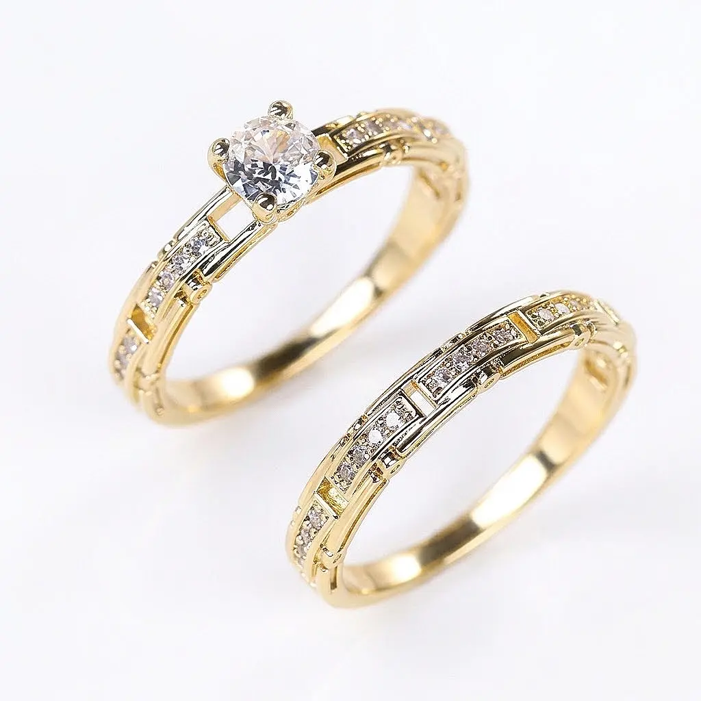 Plated Cubic Zirconia Promise Halo Engagement Promise Eternity Ring for Womenv for her Jewelry Luxury Affordable