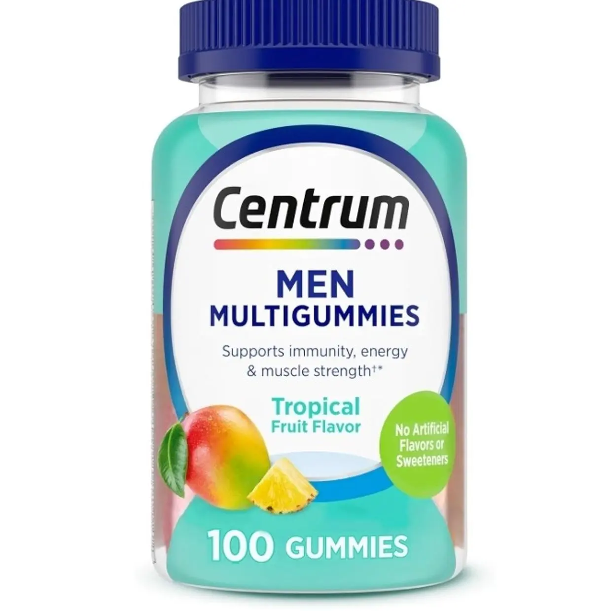 Men's Multivitamin Gummies, Immune, Energy, Healthy Appearance Support, 100 Count, 50 Day Supply