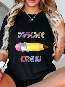 100% Cotton Childcare Teacher Appreciation Daycare Provider Daycare Crew T-Shirt