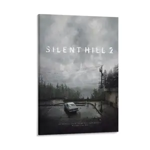 Movie Poster Silent Hill Horror，Decorative Canvas Wall Art Living Room Posters Bedroom Painting . (5) Canvas Poster Bedroom Decor Sports Landscape Office Room Decor Gift Frames Ornaments Decoration Artistic