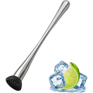 Stainless Steel Muddler Tool for Cocktails Bar and Drink Fruit Smasher