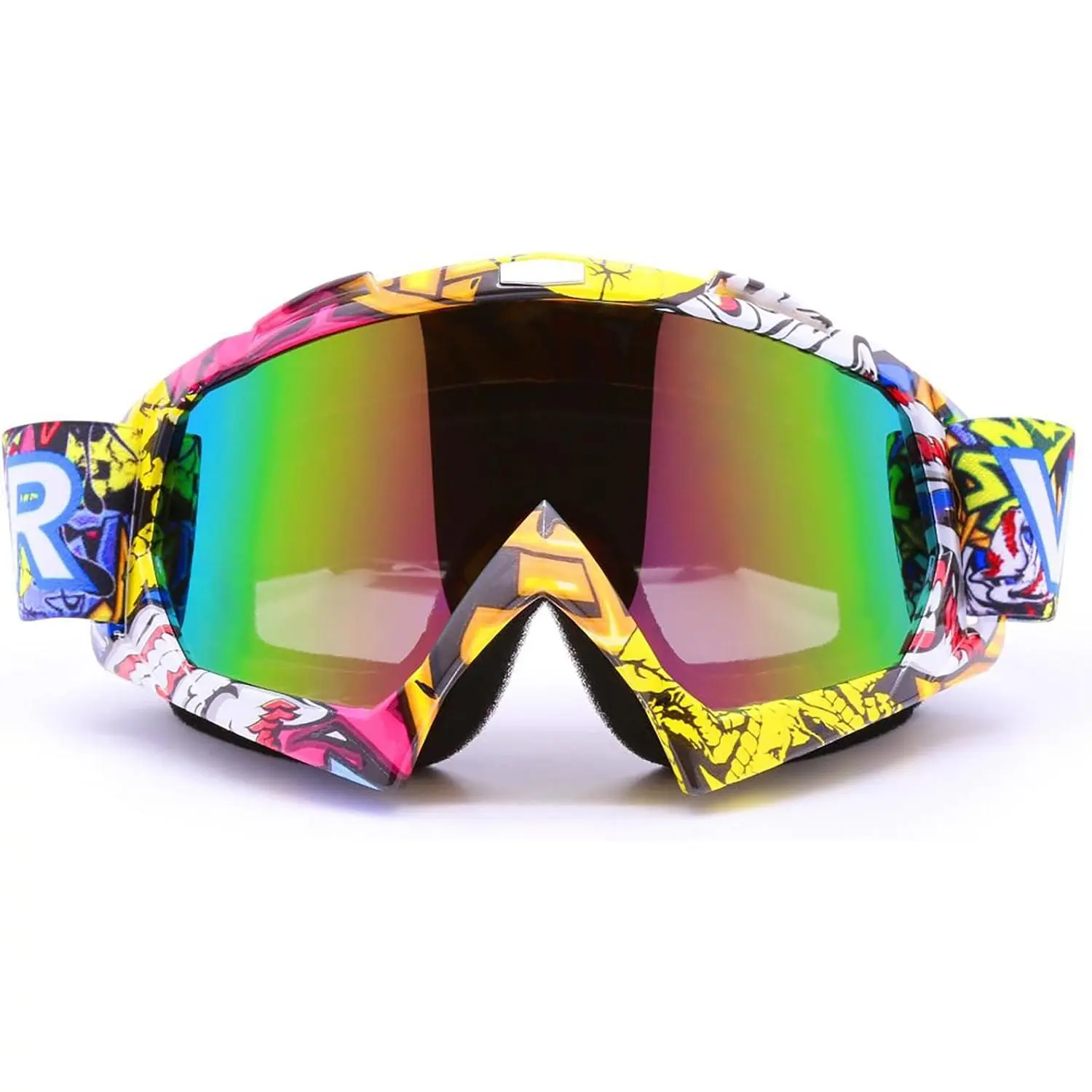 Dirt Bike Goggles, ATV Motorcycle UTV MX OTG Accessories Goggle Glasses & Anti Fog Ski Goggles, Racing Skiing Dirtbike