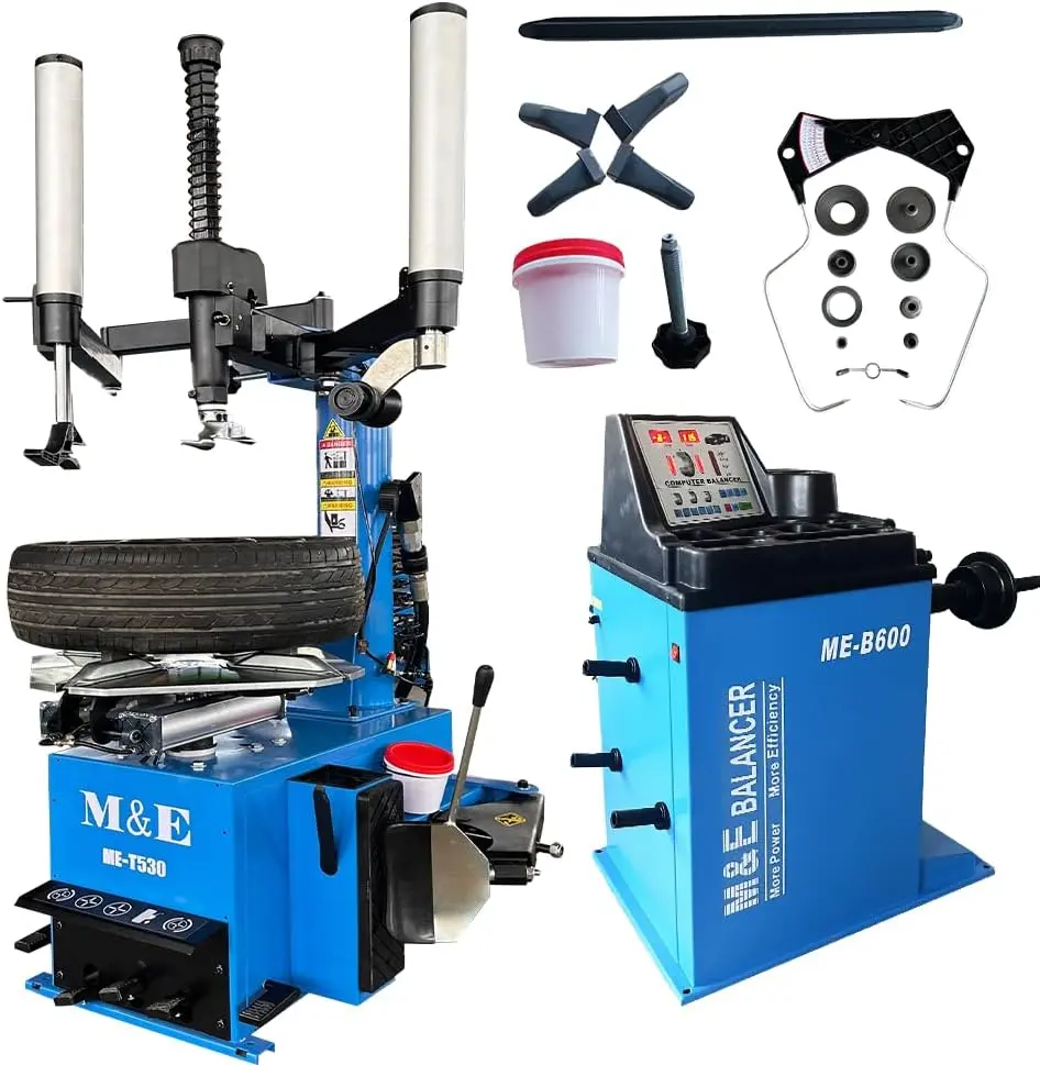 KATOOL ME 2.0HP Tire Changer Machine(Bead Blaster) Wheel Balancer Machine Combo Tire Changer Tire Machine Wheel Changers